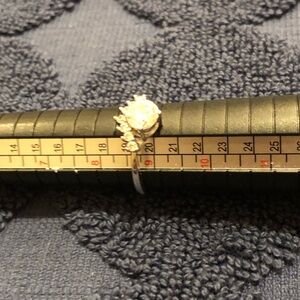 925 Sterling Silver Moissanite Ring